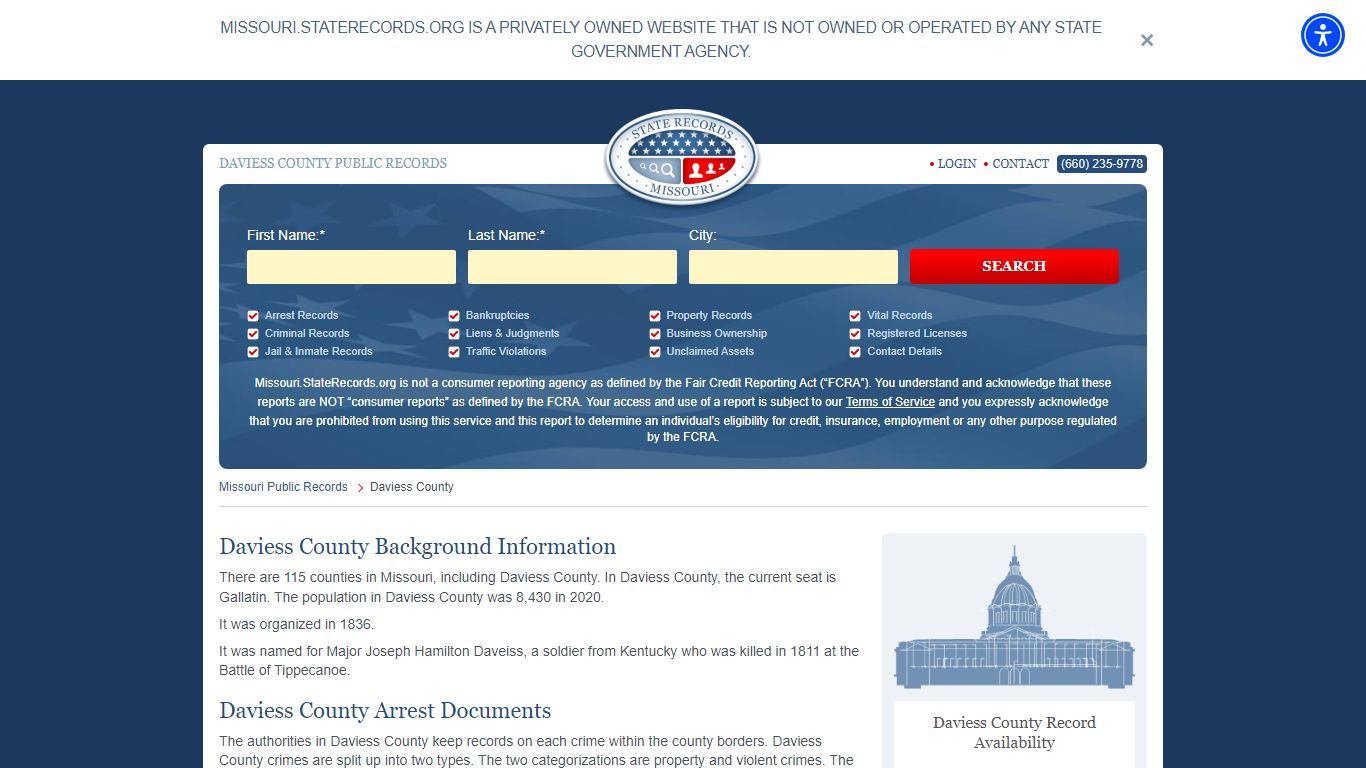 DAVIESS COUNTY PUBLIC RECORDS - missouri.staterecords.org